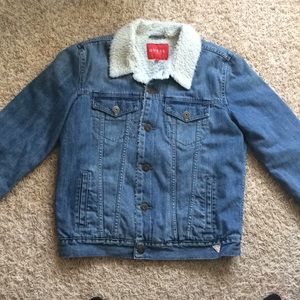 Denim Sherpa jacket Medium wash Guess